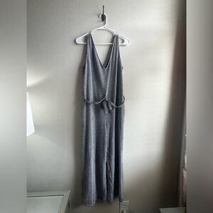 Max Studio Black and White Striped romper